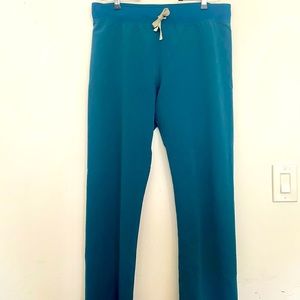 FIGS Technical Collection Scrub Pants in Caribbean Blue - Women’s Large Tall